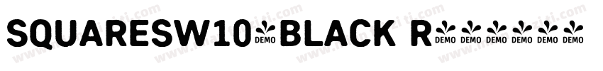 SquaresW10-Black R字体转换